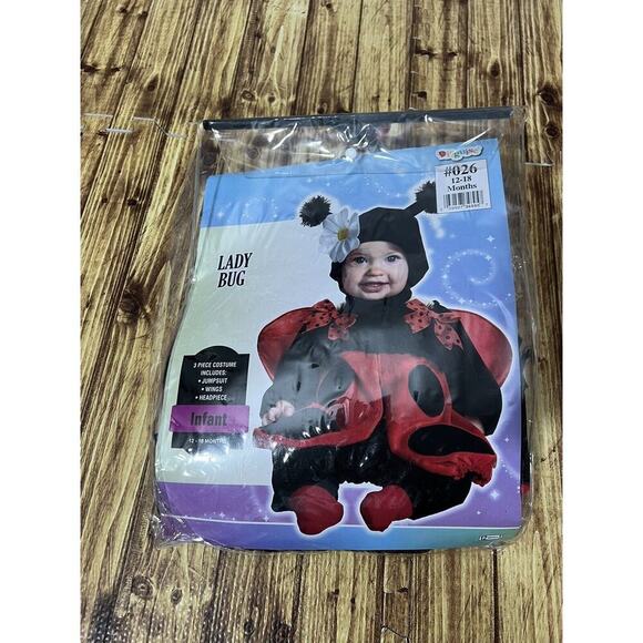 Fuzzys by Disguise Huggable Ladybug Costume 12-18 M - Picture 1 of 13
